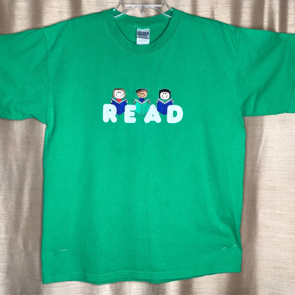 Read Graphic Embroidered T-Shirt